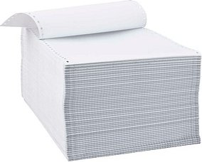 Thumbnail - dundee Endlospapier A4 hoch 3-fach, 52 g/qm weiß 600 Blatt