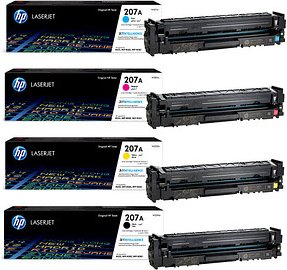 Thumbnail - HP 207A (W2210A/W2211A/W2213A/W2212A) schwarz, cyan, magenta, gelb Tonerkartuschen, 4er-Set