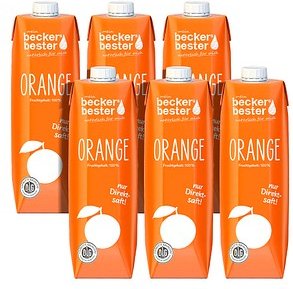 beckers bester ORANGE Direktsaft 6x 1,0 l