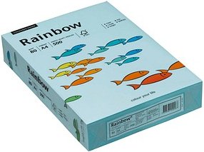 Rainbow Kopierpapier COLOURED PAPER mittelblau DIN A4 80 g/qm 500 Blatt
