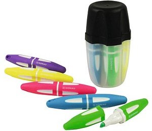 DONAU Textmarker farbsortiert, 1 Pack