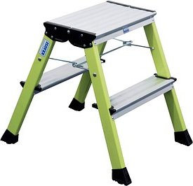 Thumbnail - KRAUSE Klapptritt MONTO Rolly grün 2x 2 Stufen, H: 55,0 cm