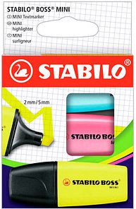STABILO BOSS MINI Textmarker farbsortiert, 3 St.
