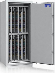 Thumbnail - ISS safe4key Schlüsseltresor grau mit 880 Haken Doppelbartschloss