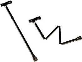 RUSSKA Metall Gehstock faltbar