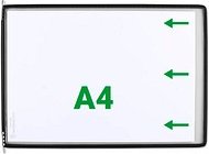 tarifold Sichttafeln mit 5 Aufsteckreitern DIN A4 quer schwarz, Öffnung seitlich, 20 St.
