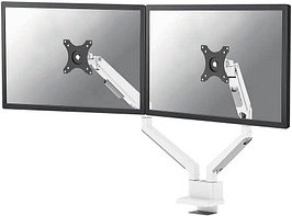Thumbnail - Neomounts Monitor-Halterung DS70-250WH2 weiß für 2 Monitore, Tischklemme, Tischbohrung