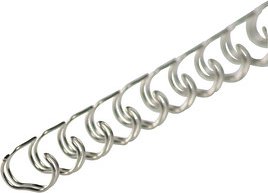100 LMG Drahtbinderücken silber für 65 Blatt