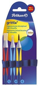 Pelikan griffix® Pinsel-Set Größe 6, 12, 3-teilig