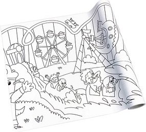 inFO Malrolle Vergnügungspark 80 g/qm, 30,0 cm x 4,0 m