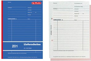 Thumbnail - herlitz Lieferschein mit Empfangsschein Formularbuch 201, 1 St.