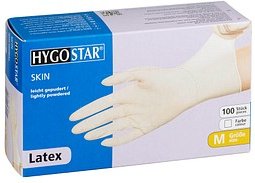 HYGOSTAR unisex Einmalhandschuhe SKIN weiß Größe M, 100 St.