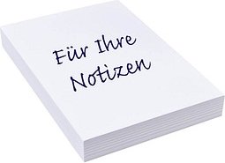 Notizpapier weiß DIN A5, ca. 250 Blatt, 1 Pack
