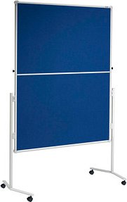 Thumbnail - MAUL Moderationswand professionell, klappbar 120,0 x 150,0 cm blau