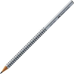 FABER-CASTELL GRIP 2001 Bleistift H silber, 1 St.