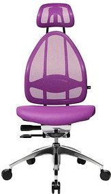 Thumbnail - Topstar Bürostuhl Open Art, J1900S07 Stoff lila, Gestell alu