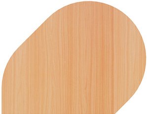 HAMMERBACHER Anbautisch höhenverstellbar Unni SE1 buche, silber Tropfenform 103,0 x 80,0 x 68,0 - 85,0 cm