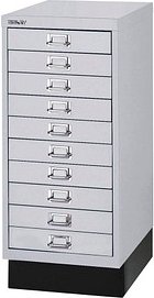 Thumbnail - BISLEY MultiDrawer™ L2910S Schubladenschrank silber 10 Schubladen 27,8 x 38,0 x 67,0 cm, 1 St.