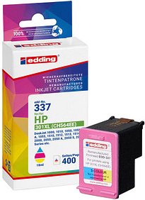 edding EDD-337 color Druckerpatrone kompatibel zu HP 301XL (CH564EE)