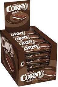 CORNY milch Dark & White Müsliriegel 24 Riegel