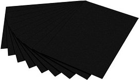 folia Tonpapier schwarz 130 g/qm 50 St.