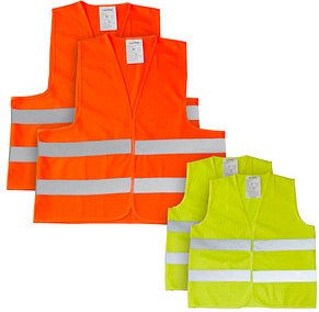 Thumbnail - LEINA-WERKE unisex Warnwesten FAMILY 2+2 orange Einheitsgröße