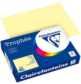 Thumbnail - Clairefontaine Kopierpapier Trophée gelb DIN A4 80 g/qm 500 Blatt
