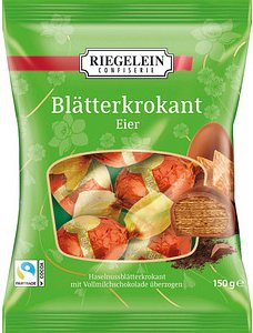 RIEGELEIN Blätterkrokant-Eier Schokolade 5 St./150,0 g