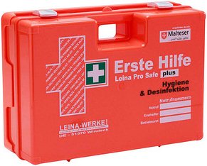 Thumbnail - LEINA-WERKE Erste-Hilfe-Koffer Pro Safe plus Hygiene & Desinfektion DIN 13169 + Erweiterung orange