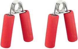relaxdays Fingertrainer rot, silber
