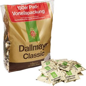 Dallmayr Classic Kaffeepads, Arabica- und Robustabohnen 100 Pads