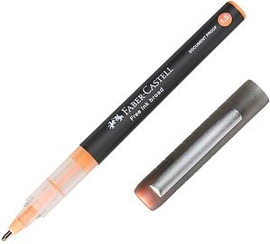 FABER-CASTELL Free Ink Tintenroller grau 1,5 mm, Schreibfarbe: orange, 1 St.