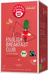 TEEKANNE Bio Luxury Cup English Breakfast Club Bio-Tee 25 Portionen