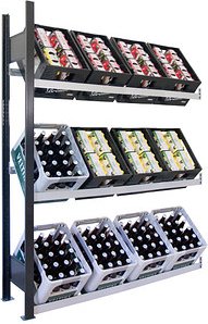 Thumbnail - SCHULTE Anbauregal 37009-S schwarz, silber 130,0 x 30,0 x 180,0 cm