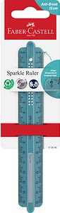 FABER-CASTELL Lineal Sparkle ocean 15,0 cm, ocean