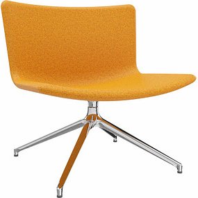 fm Sessel LODUS orange chrom Stoff, 1 St.