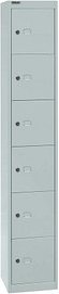 BISLEY Schließfachschrank lichtgrau CLK126645, 6 Schließfächer 30,5 x 30,5 x 180,2 cm