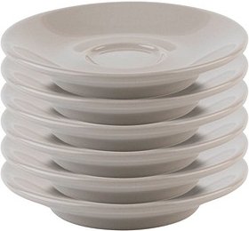 6 APS Untertassen Snug Espresso grau