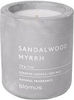 blomus Duftkerze SANDALWOOD MYRRH grau Sandelholz, Myrrhe, 1 St.