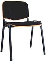 LÜLLMANN Stapelstühle 225470 schwarz Stoff, 1 St.