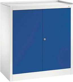 Thumbnail - CP Metallschrank 88210-00 S10002 lichtgrau, enzianblau 94,0 x 50,0 x 100,0 cm, aufgebaut, 1 St.