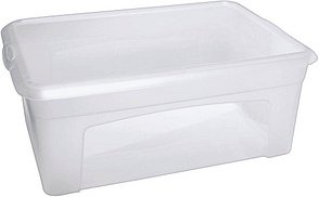 flink & sauber Aufbewahrungsbox 10,0 l transparent 38,0 x 26,0 x 14,0 cm