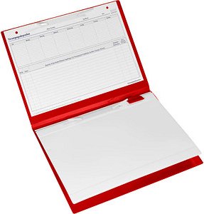 BOI Patienten-Dokumentationsmappe Professional-Line DIN A4 quer rot, 1 St.