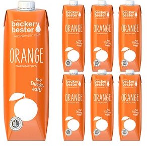beckers bester ORANGE Direktsaft 6x 1,0 l