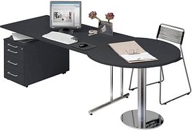 Thumbnail - Kerkmann Lago Büromöbel-Set anthrazit