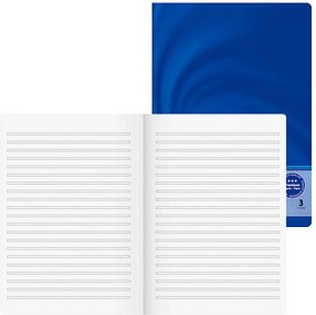 BRUNNEN Schulheft Vivendi Lineatur 3 liniert DIN A4 ohne Rand, 32 Blatt, 1 St.