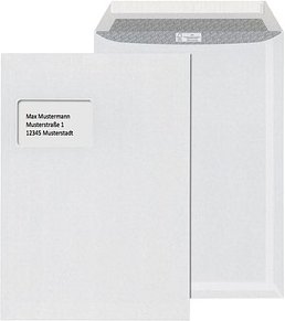 ÖKI Versandtaschen DIN C4 mit Fenster weiß 250 St.