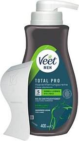 Thumbnail - Veet Total Pro Men Enthaarungscreme 400,0 ml