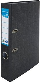 DONAU ÖKO Ordner schwarz marmoriert Karton 5,0 cm DIN A4