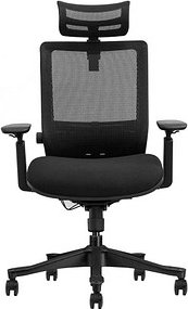 LMG Bürostuhl, SM6F-BH Stoff schwarz, Gestell schwarz